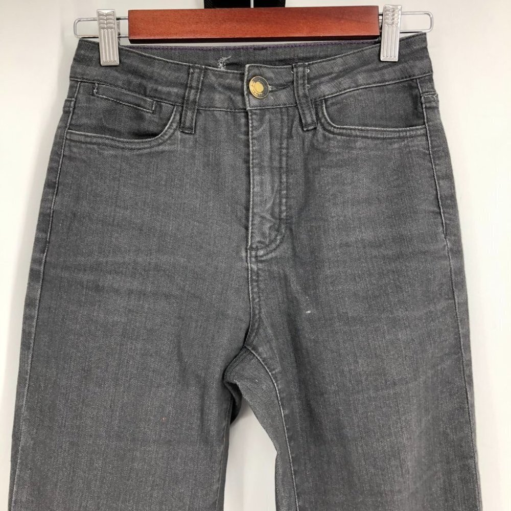 Santana Black Straight Leg High  Rise Jeans size 6x32 - Picture 3 of 16